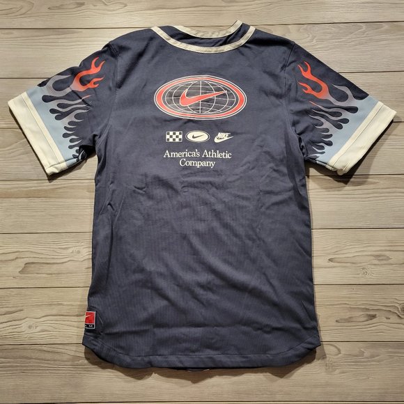 Nike Americana Button Up Jersey Men's Size Large Blue [DV9642-437] $85 - Picture 6 of 6